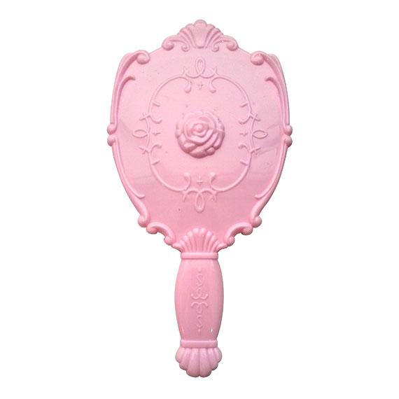 Ręczne lusterko w stylu Anny Sui Różowe