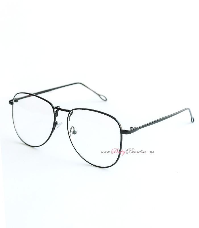 Black Metal Frame Glasses