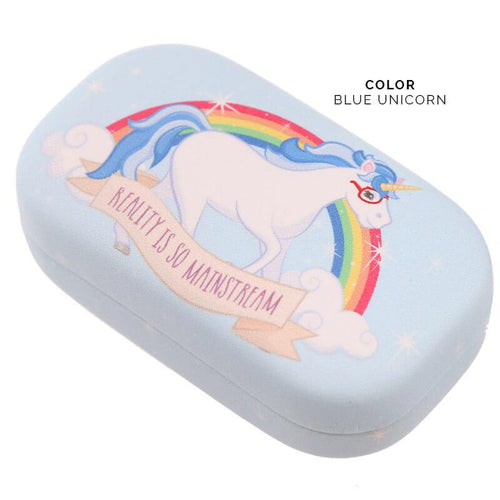 Enchanted Rainbow Unicorn Contact Lens Case