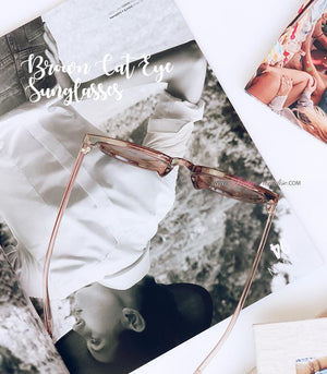 Brown Cat Eye Sunglasses