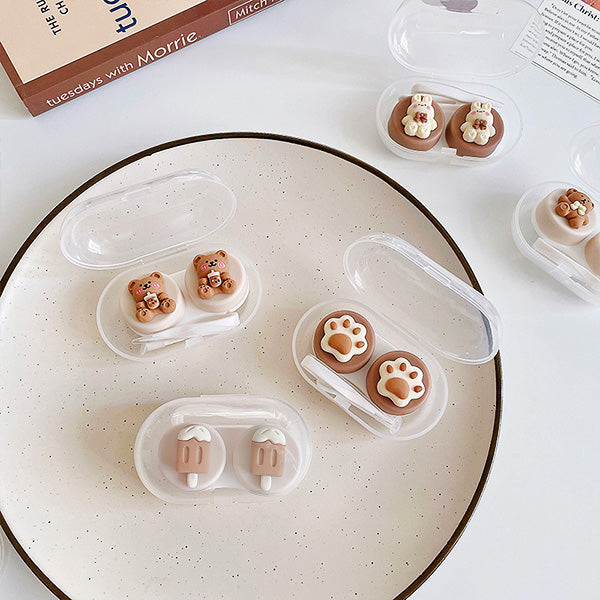 adorable cartoon contact lens storage case