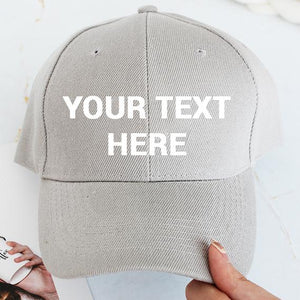 Personalized Custom Baseball Caps Grey