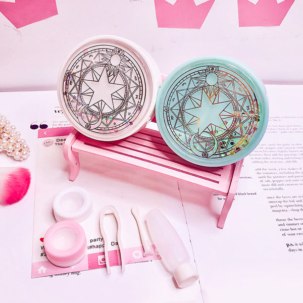 Estuche para lentes de viaje con purpurina de Sakura Cardcaptor 