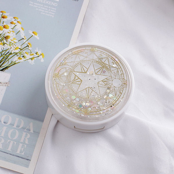 Estuche para lentes de viaje con purpurina de Sakura Cardcaptor 