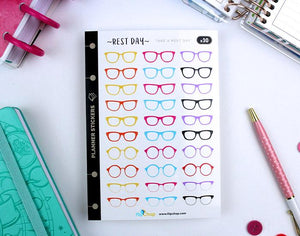 Colorful Glasses Stickers