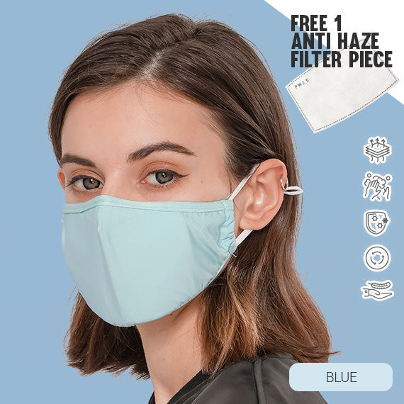 PP Reusable Triple-layer Cooling Face Mask Turquoise
