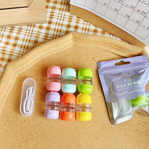 Cute Animal Capsule Lens Case comes with lens tweezers & inserter