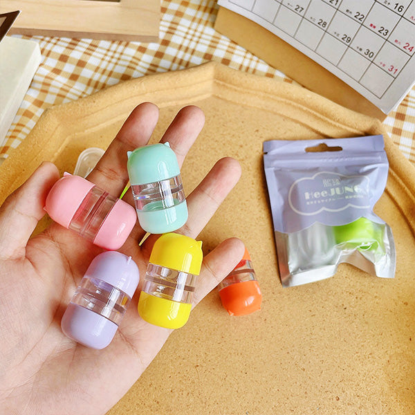Cute Animal Capsule Lens Case in thumb-size