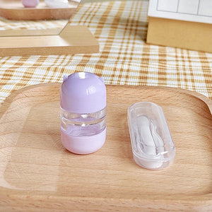 Cute Animal Capsule Lens Case in Violet