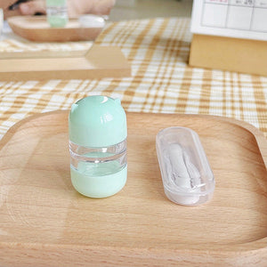 Cute Animal Capsule Lens Case in Turquoise