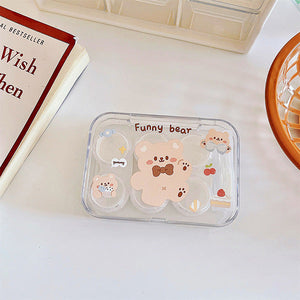 funny bear transparent lens design.