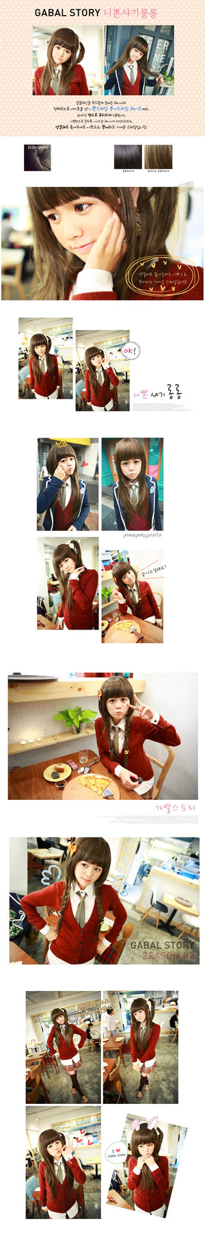 Premium Wig Nippon Syagi RongRong (Brown)