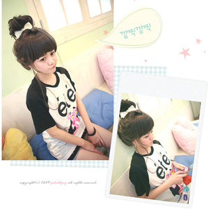 Premium Wig Loveme Straight Hair Wavy End (Cinnamon Brown)