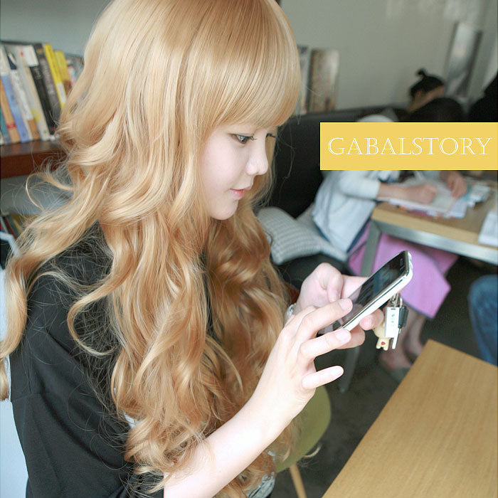 Premium Wig Princess Alice Soft Curly Hair (Blonde)