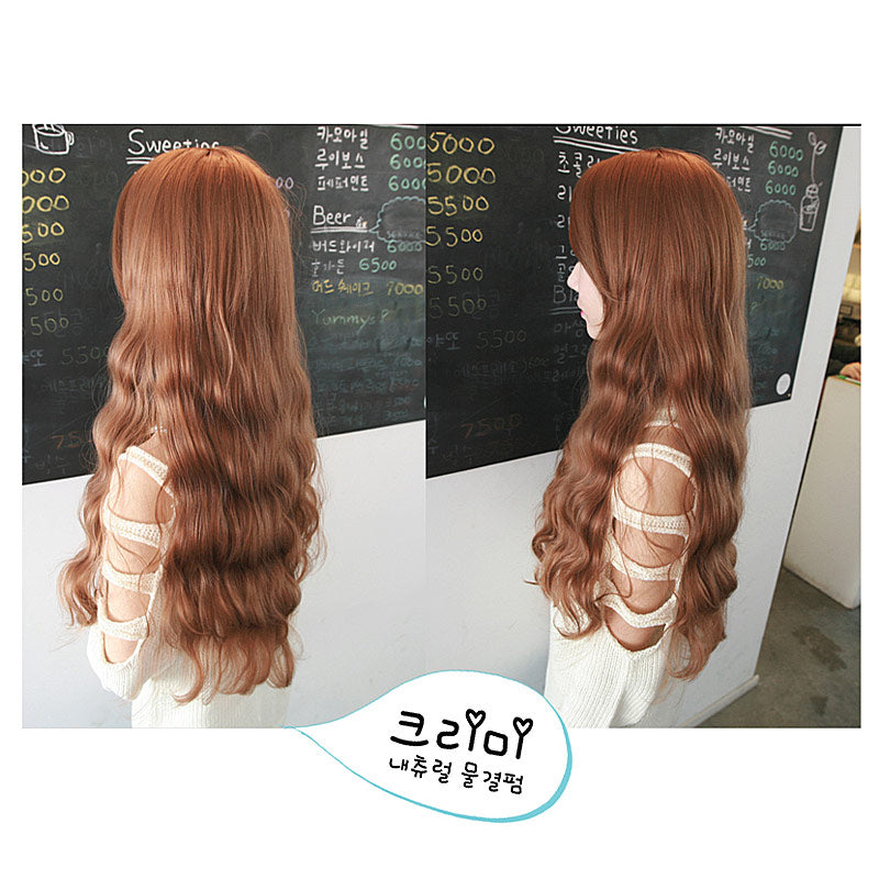 Premium Wig Creamy Wave Soft Wavy Hair (Orange Brown)