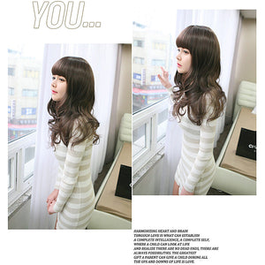 高端假发 Missing You丰盈波浪直发卷尾（肉桂棕）