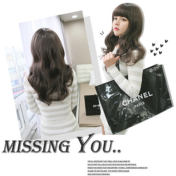 高端假发 Missing You丰盈波浪直发卷尾（肉桂棕）