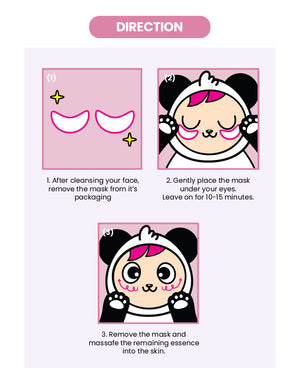 Masque pour les yeux Panda en colère 