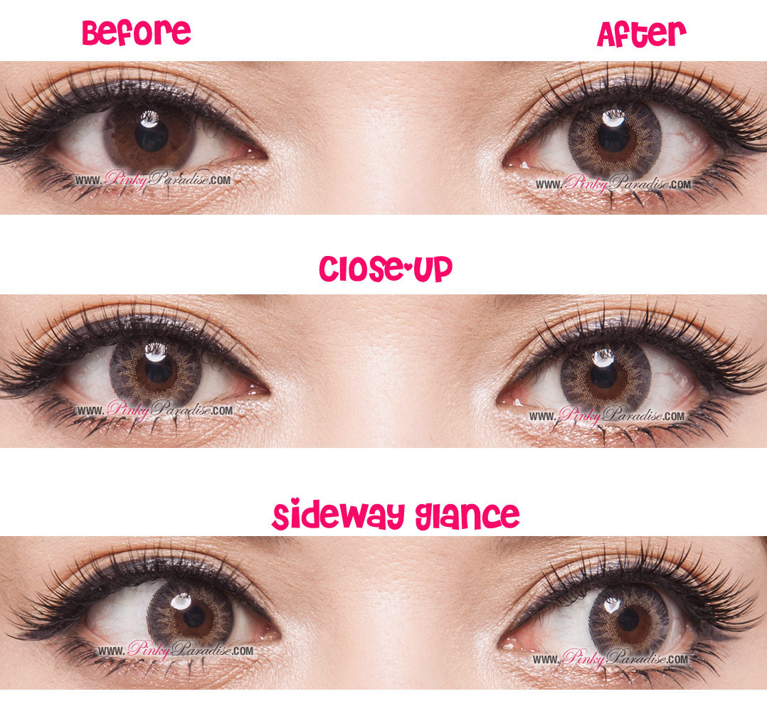 Geo Tri Color Grey Circle Lenses & Colored Contacts | PinkyParadise