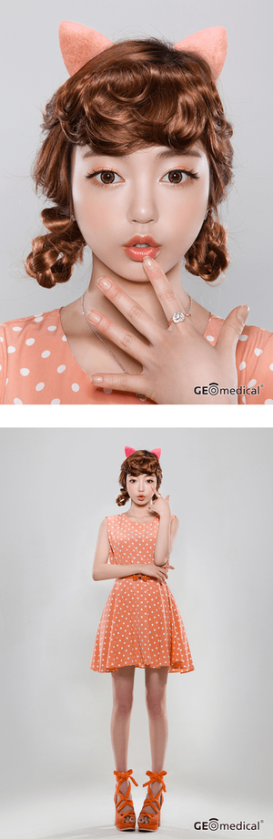 Geo HoliCat 可爱猫棕色隐形眼镜