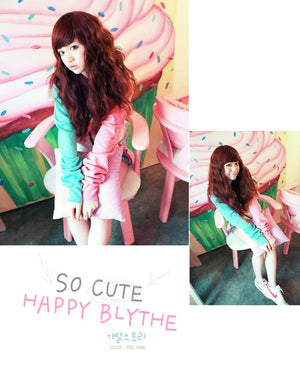 Premium Wig Happy Blythe Soft Curly Hair (Brown)