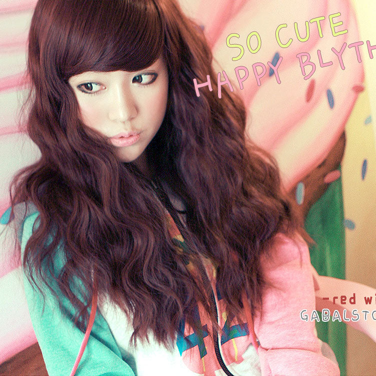 Premium Wig Happy Blythe Soft Curly Hair (Brown)