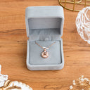 I Love You In 100 Languages Projection Necklace (Rose Gold)