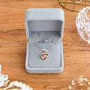 I Love You In 100 Languages Projection Necklace (Rose Gold)