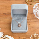 I Love You In 100 Languages Projection Necklace (Rose Gold)