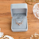 I Love You In 100 Languages Projection Necklace (Rose Gold)