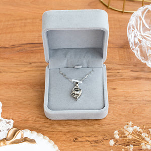 I Love You In 100 Languages Projection Necklace (Silver)