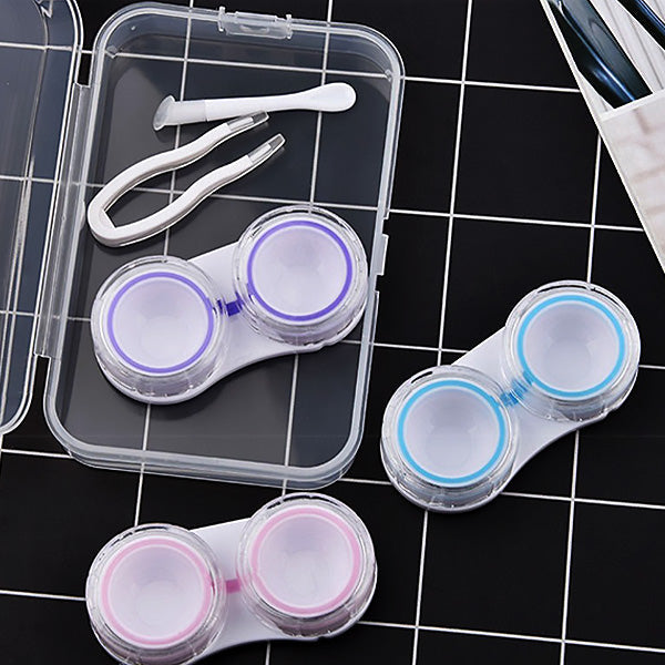 Mini Transparent Contact Lens Storage Case