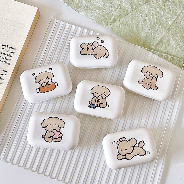 Perfect Compact Lovely Korean Puppy Travel Lens Case 