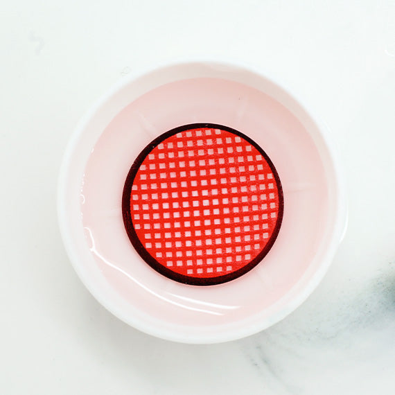 SFX red mesh mini sclera lenses 