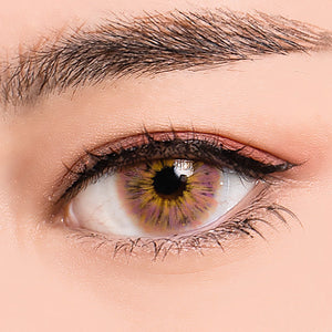 Princess Pinky Mojo Pink Color Contact Lenses on eye