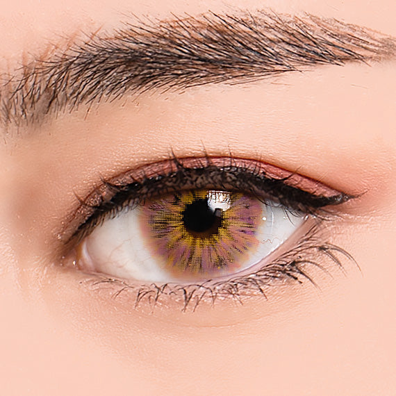 Princess Pinky Mojo Pink Color Contact Lenses on eye