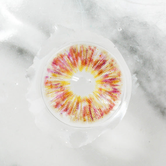 Princess Pinky Mojo Pink Colored Contacts on light background