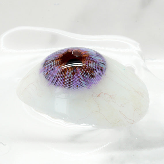 Princess Pinky Mojo Violet Color Contact Lenses on eye