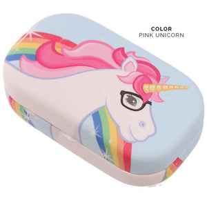 Enchanted Rainbow Unicorn Contact Lens Case