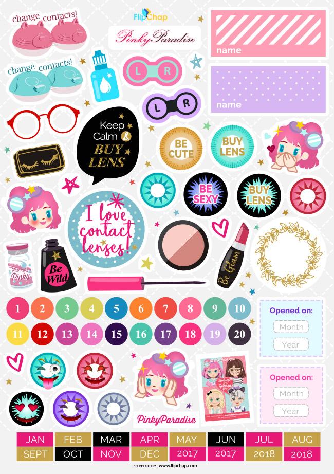 Circle Lens Lover Stickers