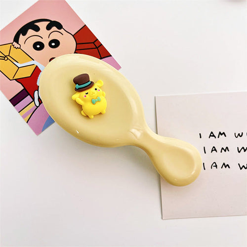 Sanrio Mini Cushion Hair Brush in Pompompurin design