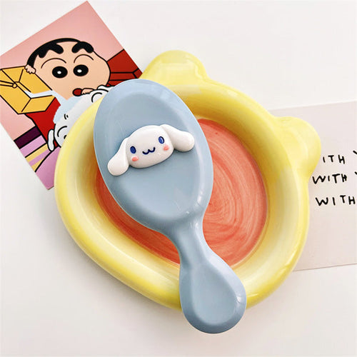 Sanrio Mini Cushion Hair Brush in Cinnamoroll design