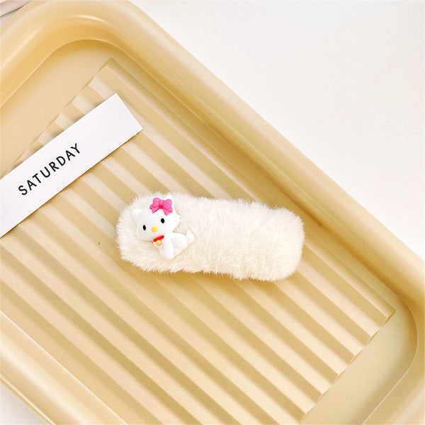 Sanrio Plush Hair Clip in Charmmy Kitty design