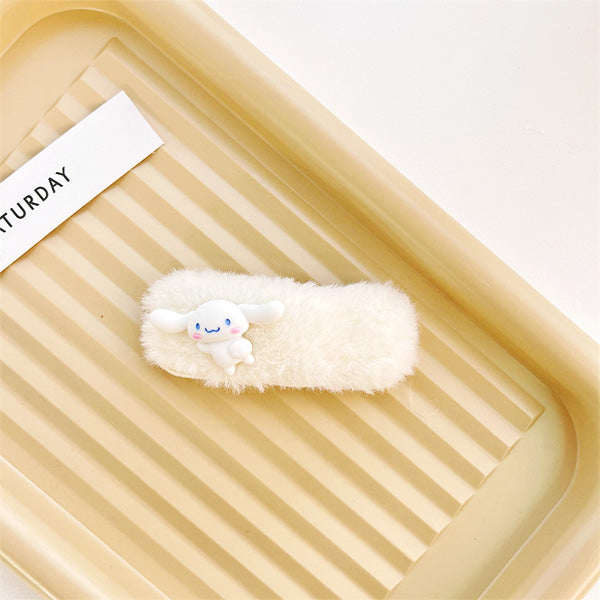 Sanrio Plush Hair Clip in Cinnamoroll design