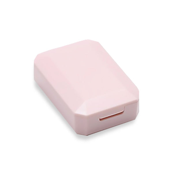Pastel Pink Colored Portable Contact Lens Case
