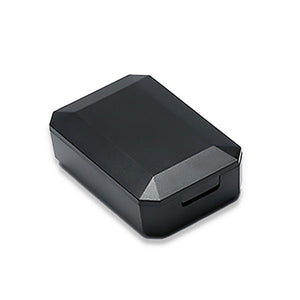 Black Portable Contact Case with Minimalist Design