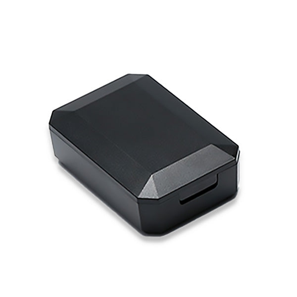 Black Portable Contact Case with Minimalist Design