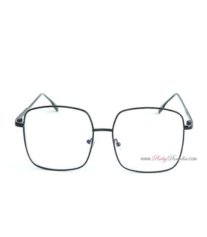 Square Metal Frame Clear Glasses