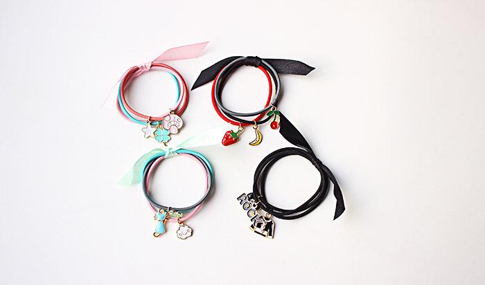 Triple Wrap Charm Hair Tie