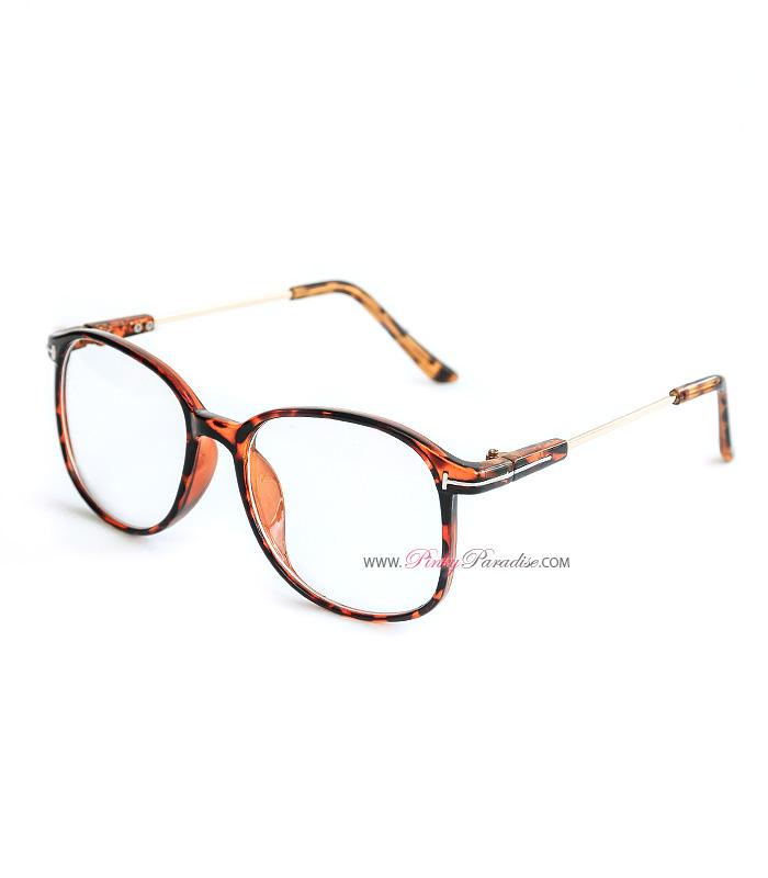 Vintage Leopard Frame Glasses